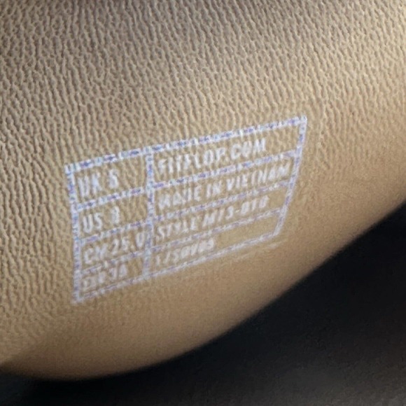 FitFlop Luxe Loosh Slide Sandals Womens‎ 8 Metallic Gold Leather Slip On Shoes - Picture 10 of 12